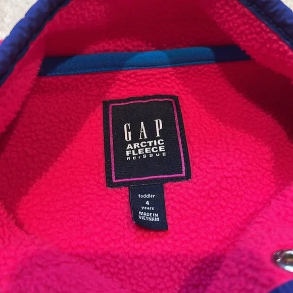 Gap hot pink and purple arctic fleece girls size 4 years - Picture 2 of 3